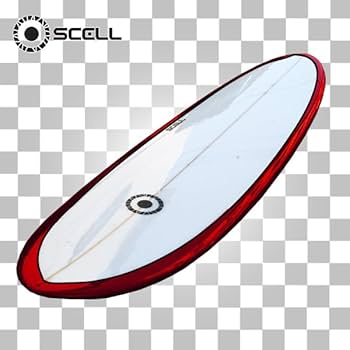 Amazon | SCELL セル ファンボード 7'4 サーフボード レッド | SCELL