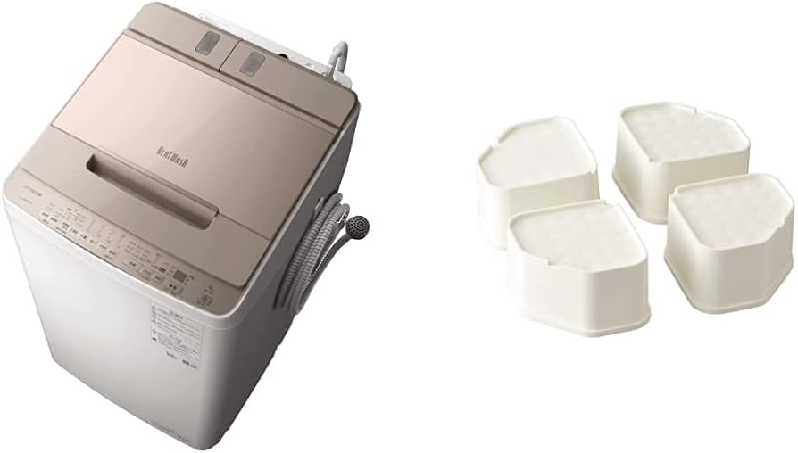 Amazon | 【セット買い】日立 全自動洗濯機 洗濯9kg シャンパン ビート