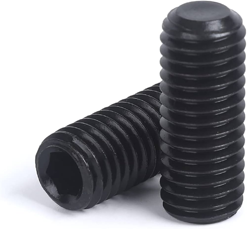 Amazon | 5個 六角穴付止めネジ M8 ねじ黒 イモネジ セットホーロー