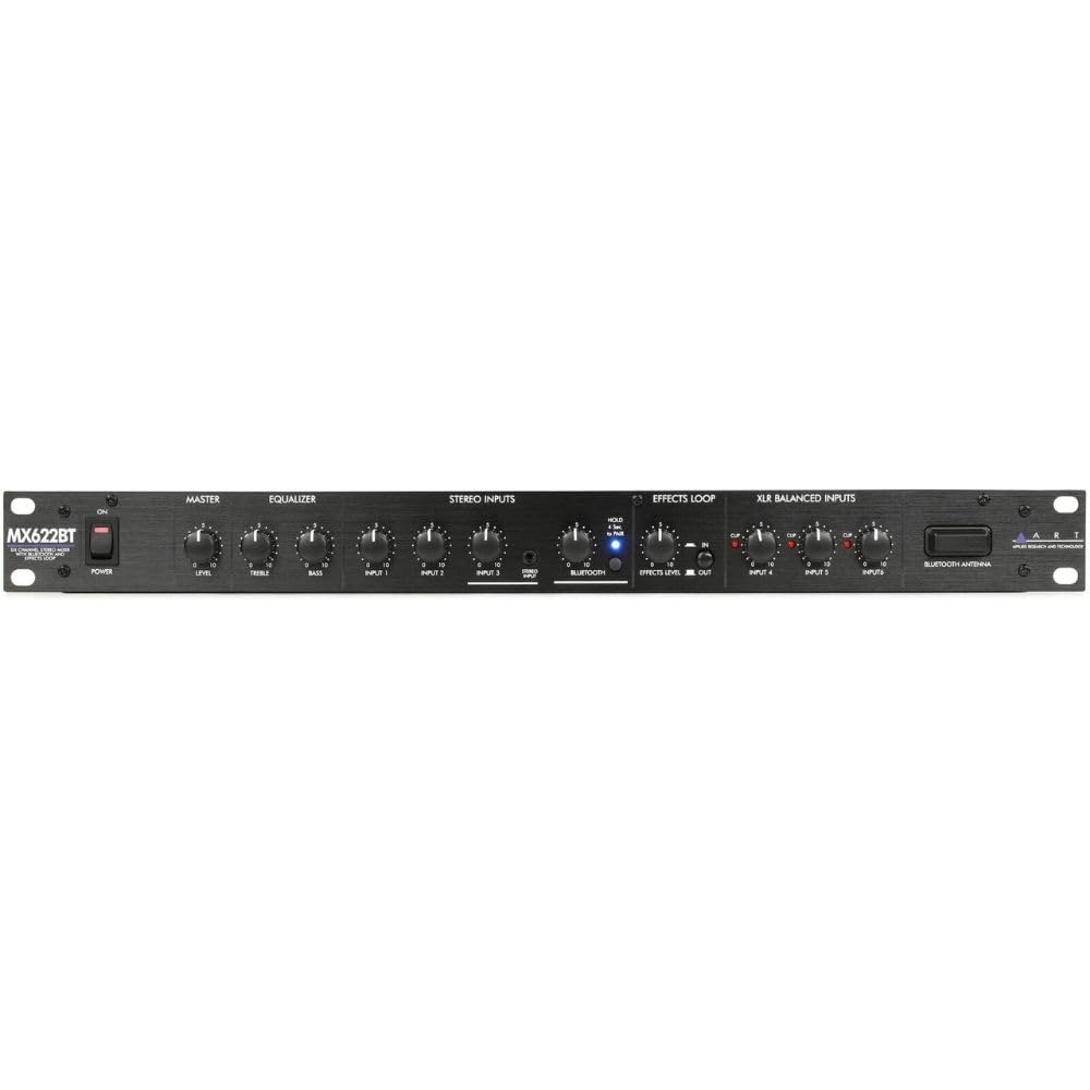 Amazon.com: ART MX622BT 6-channel Stereo Mixer with Bluetooth