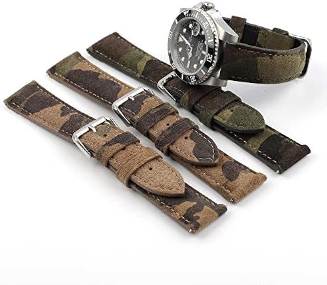 Amazon.co.jp: [DEEYOTA] 迷彩 時計ベルト 18mm 20mm 22mm 砂漠