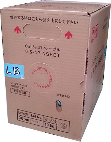 Amazon.co.jp: 日本製線 Cat5e LANケーブル（300m巻き） NSEDT 0.5mm