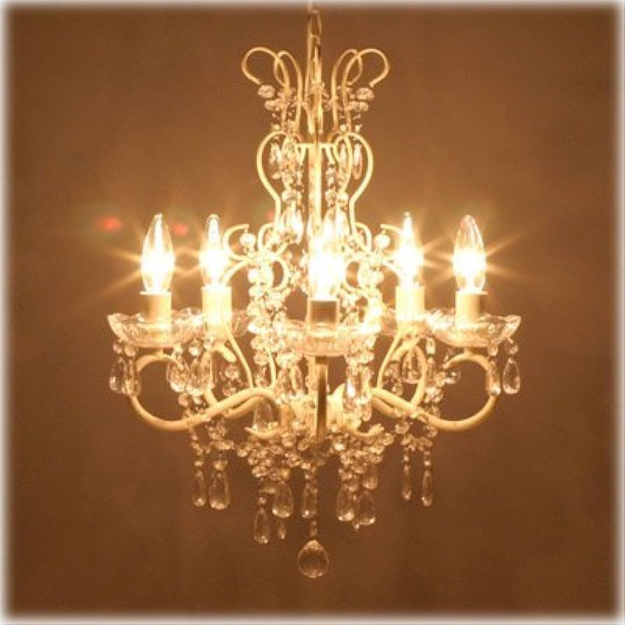 Amazon | シャンデリア アリス クリーム （5灯・4～6畳用） | シャンデリア