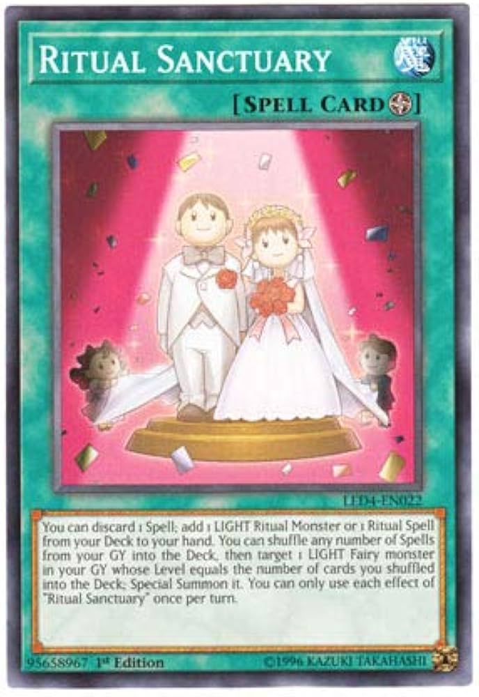 Amazon.co.jp: 遊戯王 英語版 LED4-EN022 Ritual Sanctuary 祝福の教会
