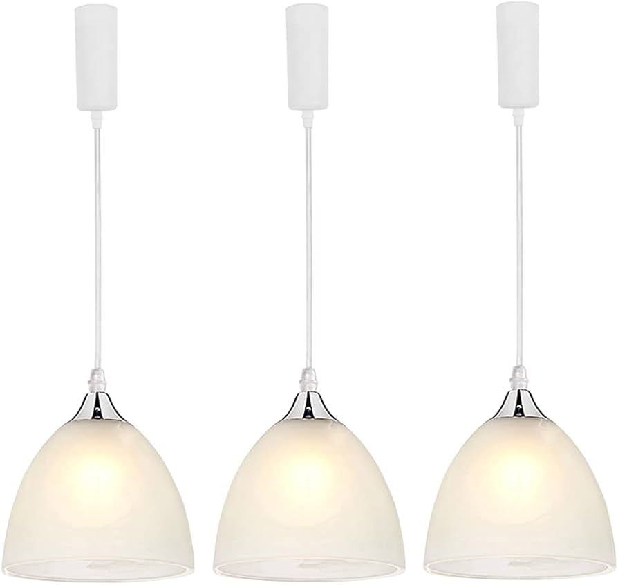 Amazon.co.jp : KIVEN 3個パック ペンダントライト ガラス ダクト