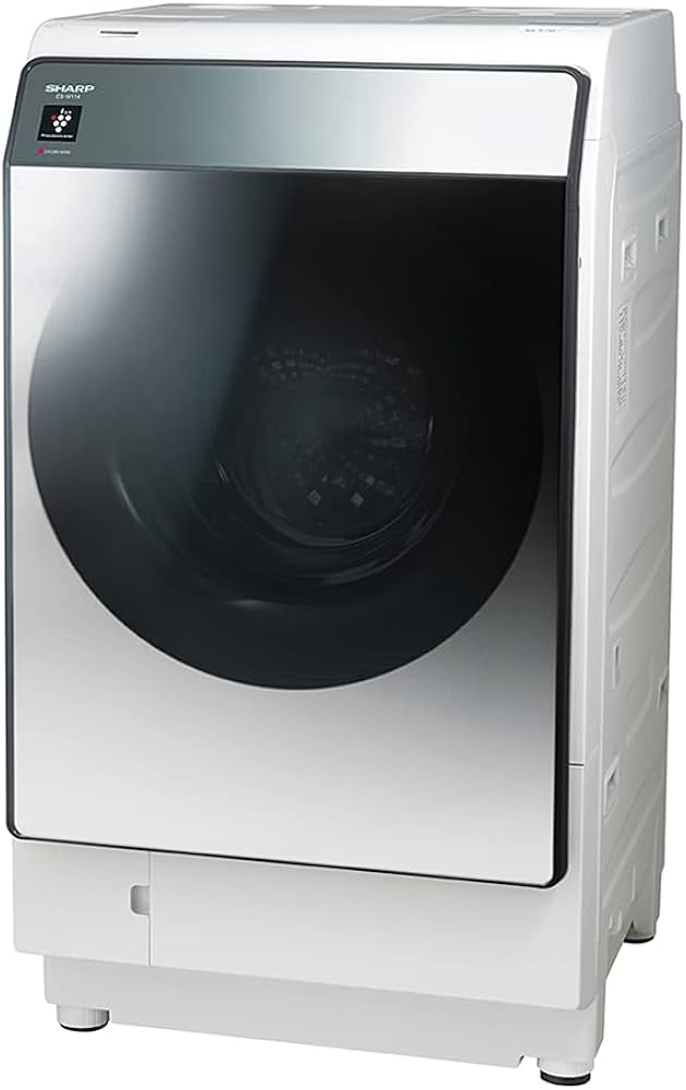 Amazon.co.jp: Sharp ES-W114-SL Drum Washing Machine, Hybrid Drying