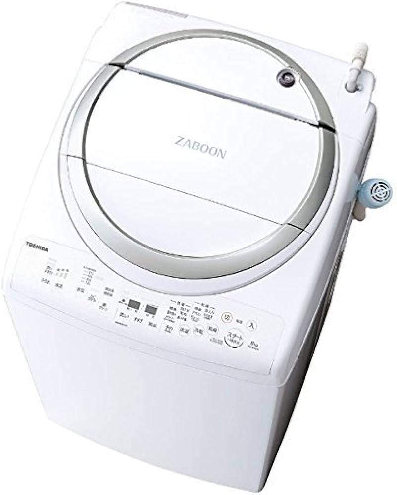 Amazon.co.jp: 東芝 タテ型洗濯乾燥機 ZABOON 8kg メタリックシルバー