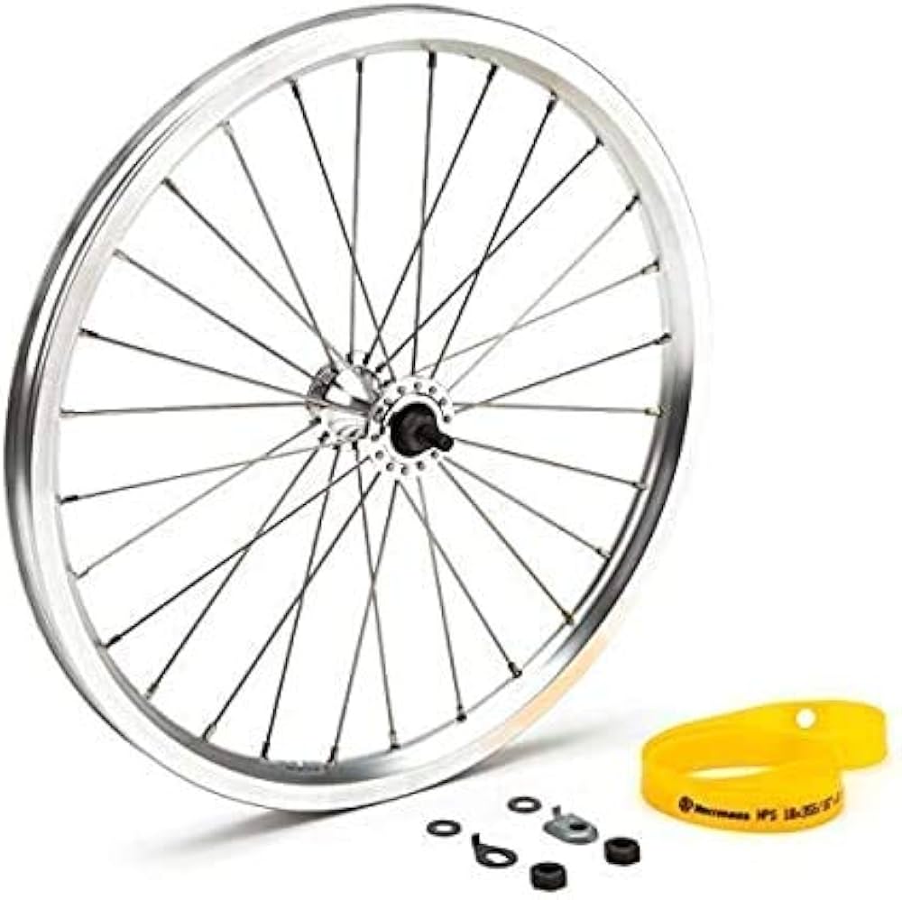 Amazon | Brompton 16インチフロントホイール-標準-シルバー Brompton