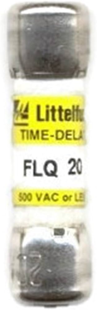 Littlelfuse FLQ-20 (FLQ20), 20 Amp (20A) 500V, Slow Blow, Time