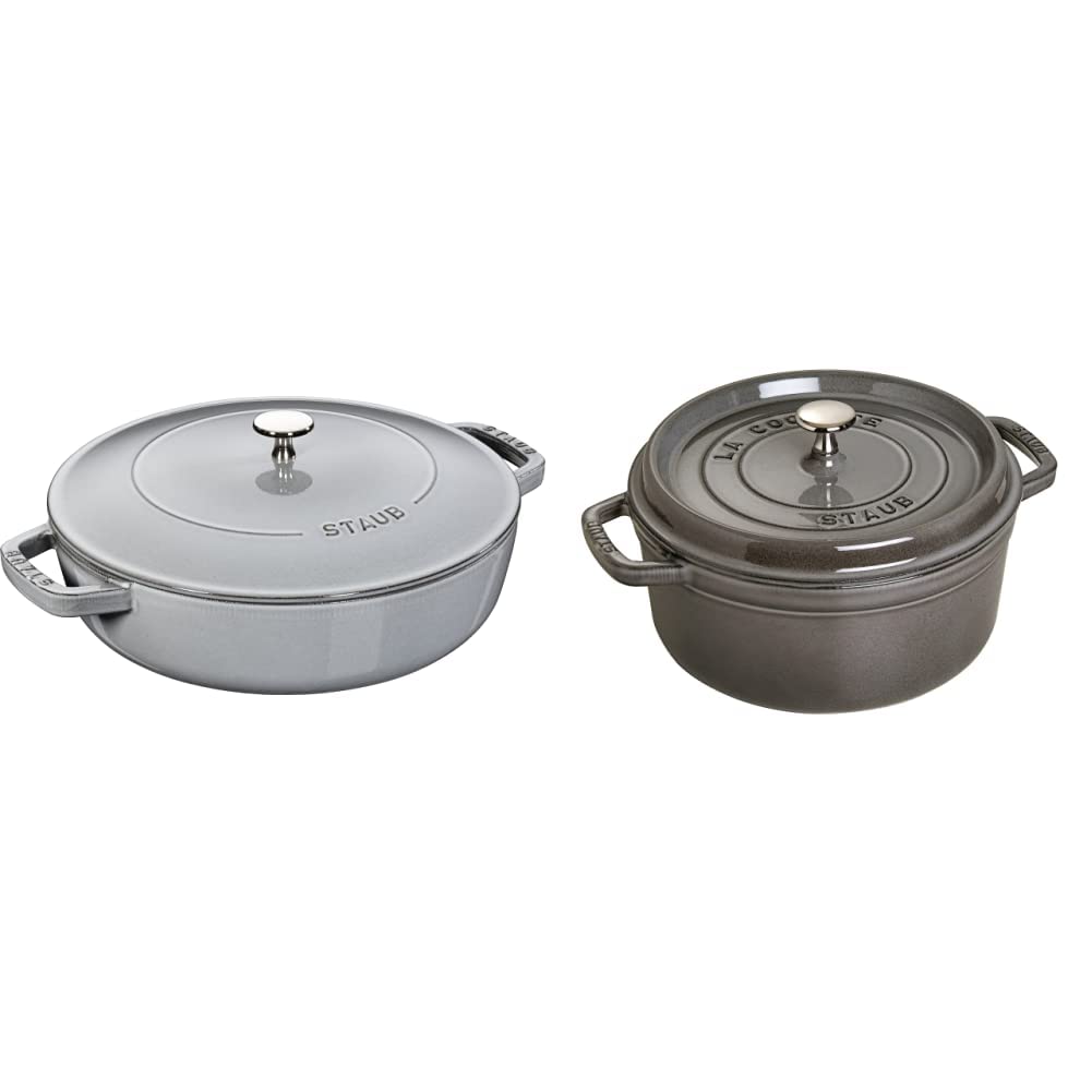 Amazon.co.jp: staub ストウブ 「 ブレイザー ソテーパン グレー 24cm