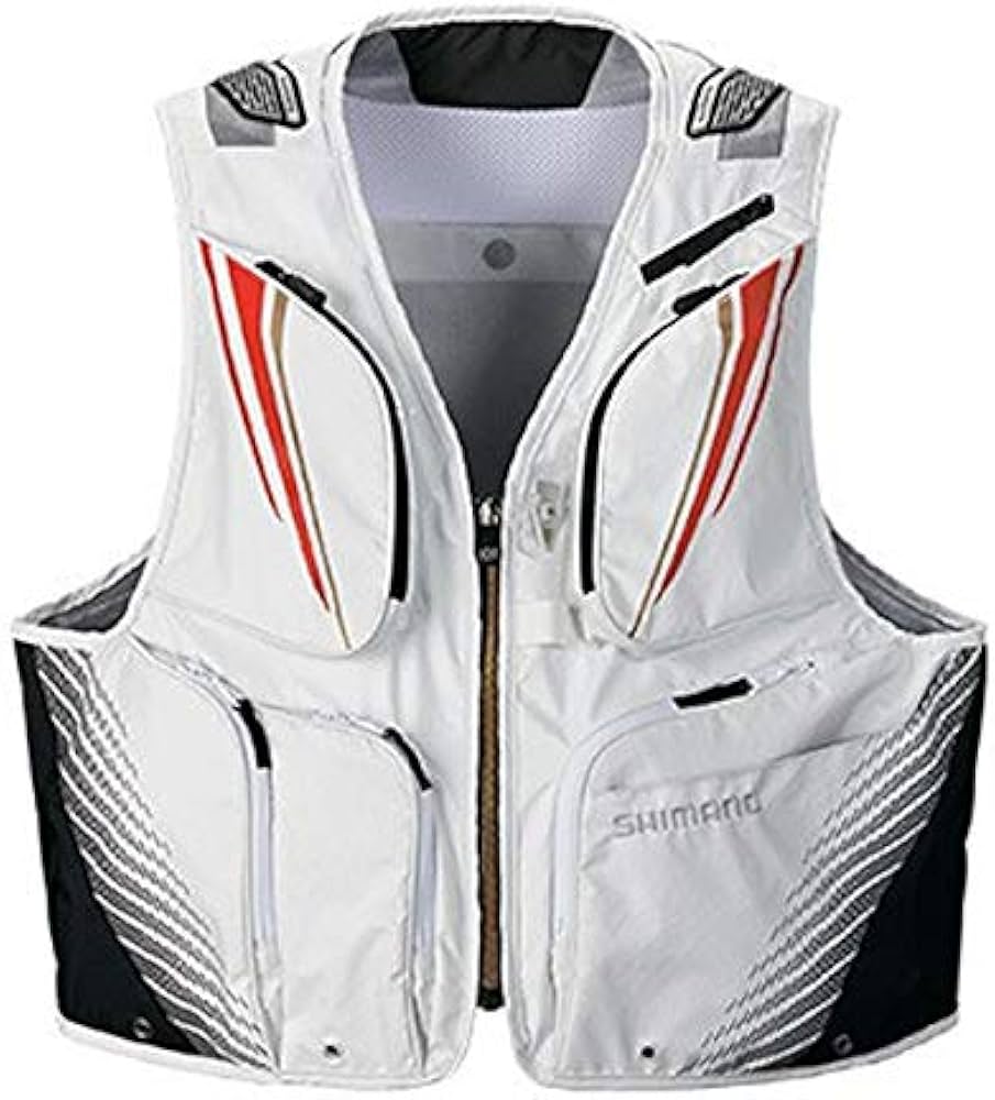 Amazon | シマノ(SHIMANO) 2WAYショートベスト ホワイト 2XL VE-022T