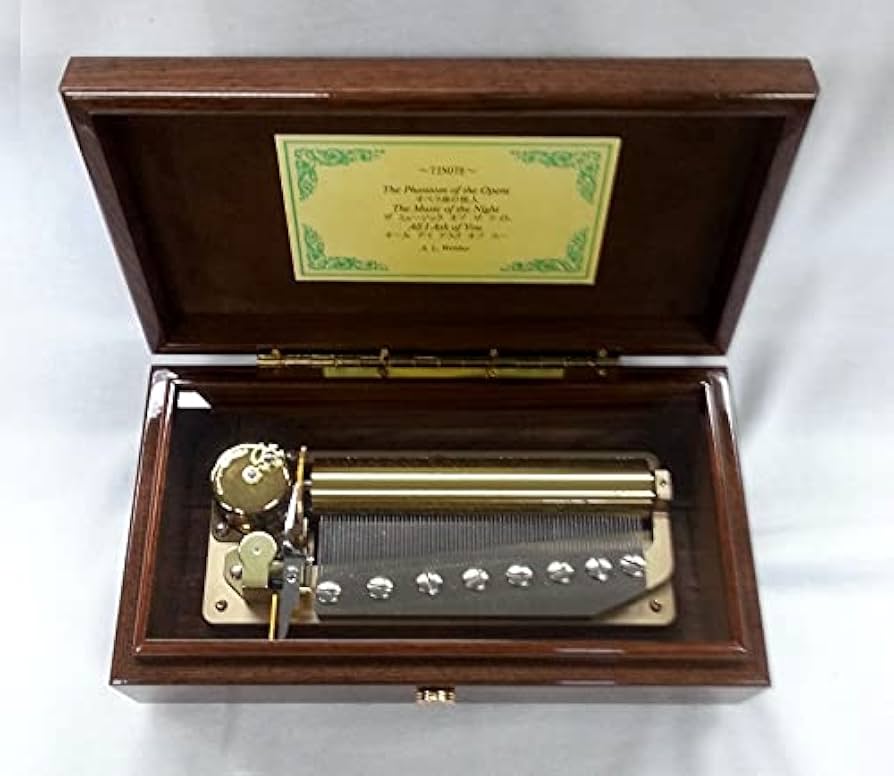 Amazon | 最高級 オルゴール〔72弁〕ウォールナット「曲目(3曲入り