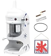 Amazon | かき氷機 電動 ふわふわ 業務用 ブロックアイススライサー