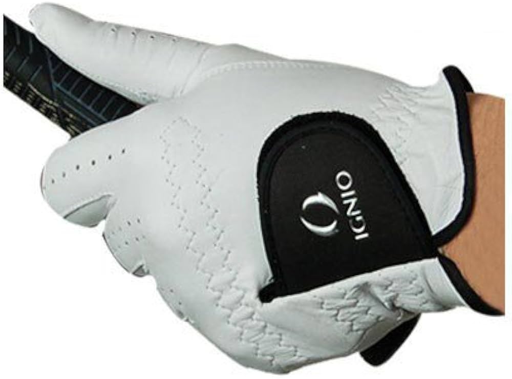 Amazon | イグニオ メンズ ゴルフグローブ 天然羊革 (IG-1G1026GG