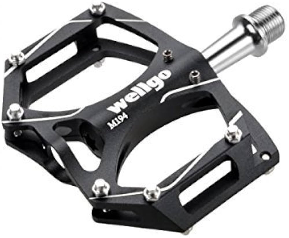 Amazon | WELLGO(ウェルゴ) アルミペダル ピン付 CNC 薄型 ブラック