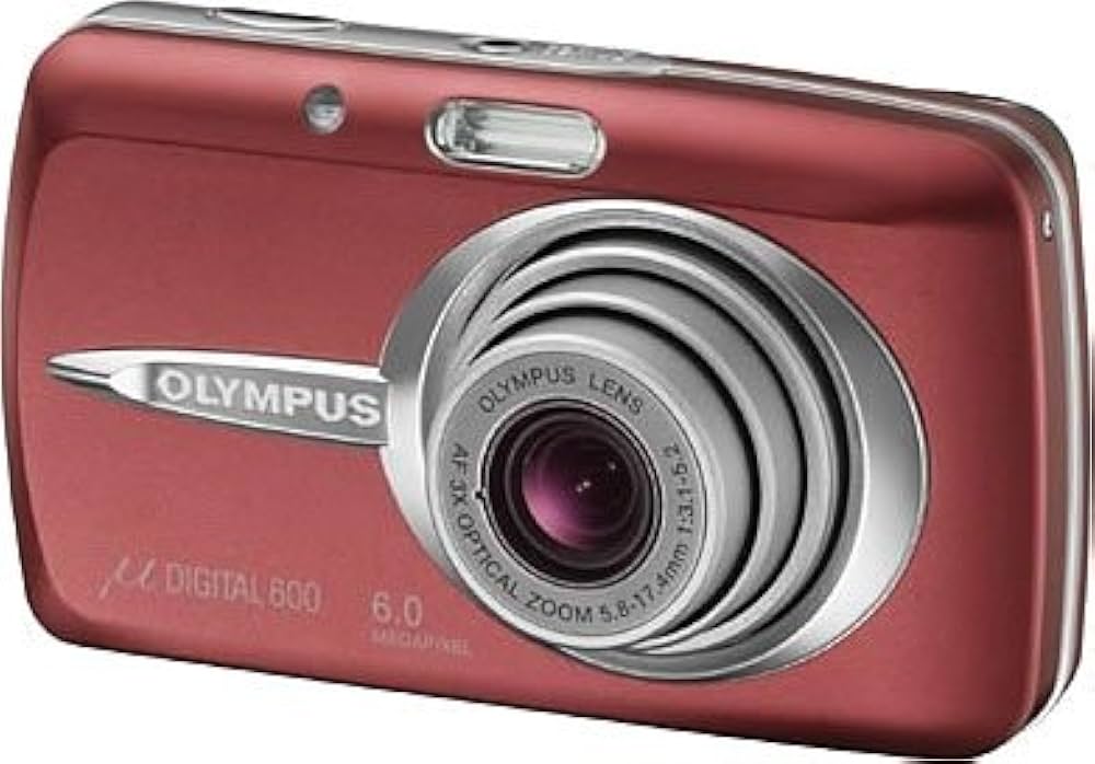 Amazon | OLYMPUS CAMEDIA μ DIGITAL 600 レッド 600万画素 M-D600RED
