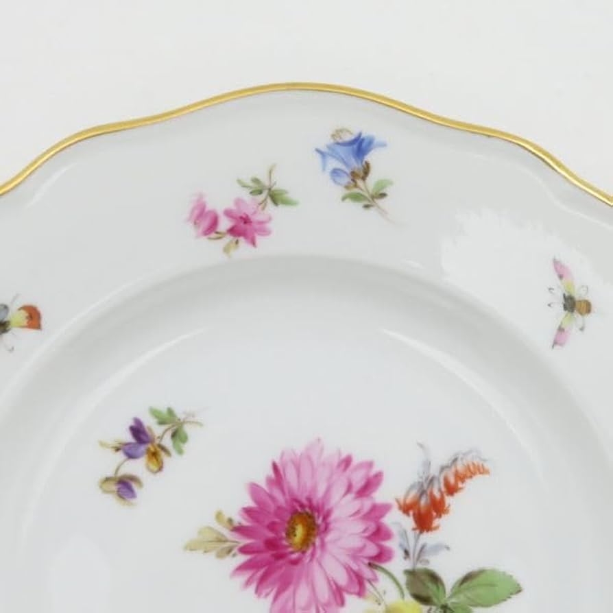 Amazon.co.jp: マイセン プレート□ベーシックフラワー ブーケ 五つ花