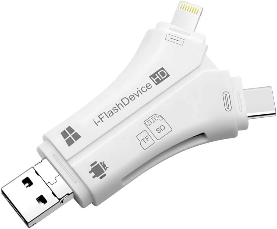 Amazon.co.jp: スマホ SD カードリーダー SDカードカメラリーダー 4in1