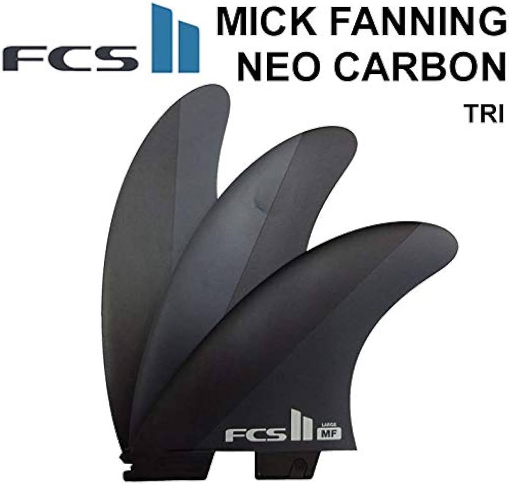 Amazon | FCS2 フィン MF NEOCARON TRIフィン BLK-GRY [LARGE] ミック