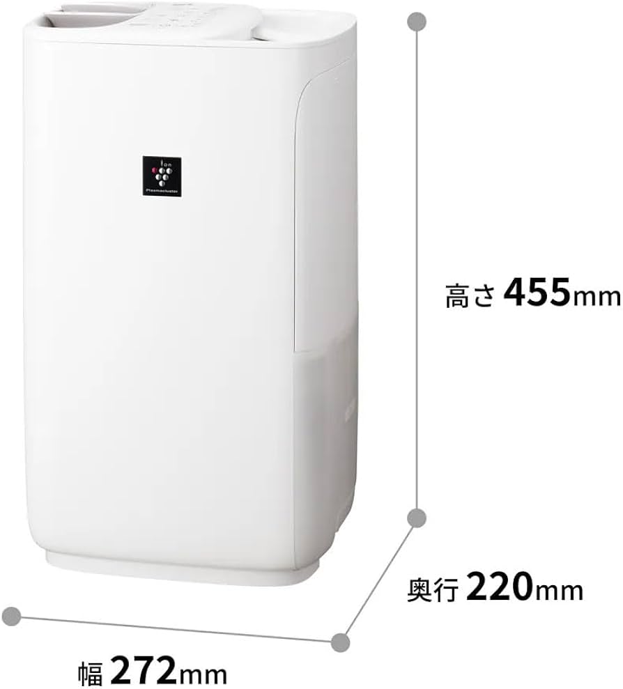Amazon.co.jp: シャープ ハイブリッド式 加湿器 HV-S55-W どっちも給水