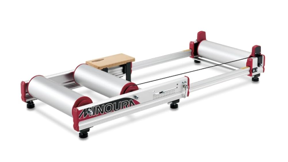 3本ローラー アルミニウム製 シルバー/レッド