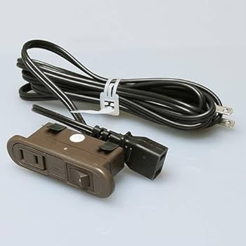 Amazon.co.jp: ノア 家具用コンセント（什器用） スイッチ付スライド