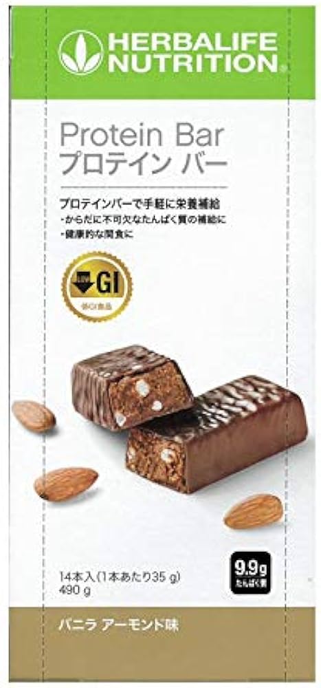 Amazon.co.jp: ハーバライフ プロテインバー バニラアーモンド14本