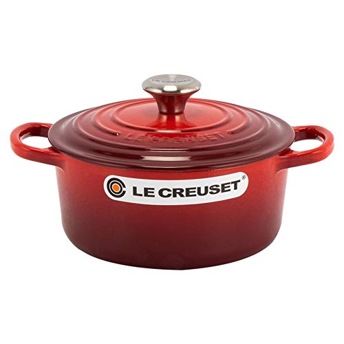 ル・クルーゼ シグニチャー ココット・ロンド 18cm [チェリーレッド