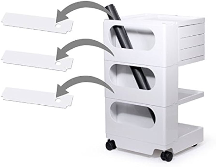 Amazon.co.jp: B-LINE/ビーライン ボビーワゴン 3段3トレイ ホワイト