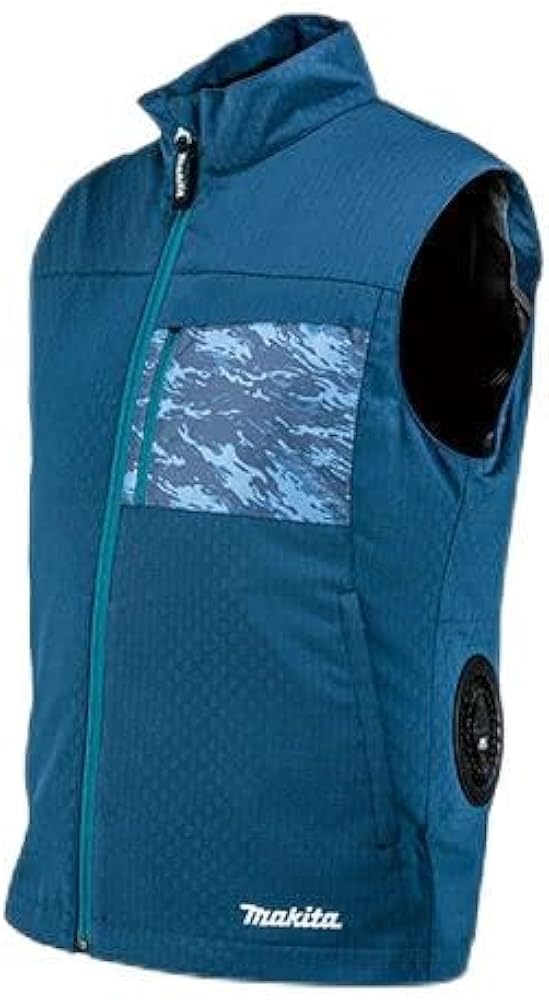Amazon.co.jp: [マキタ] 充電式ファンベスト(伸縮性生地) ネイビー