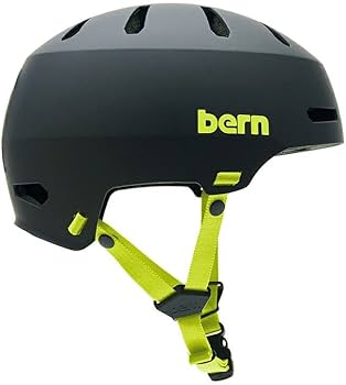 Amazon | bern (バーン) MACON 2.0 (MATTE BLACK/LIME) ヘルメット