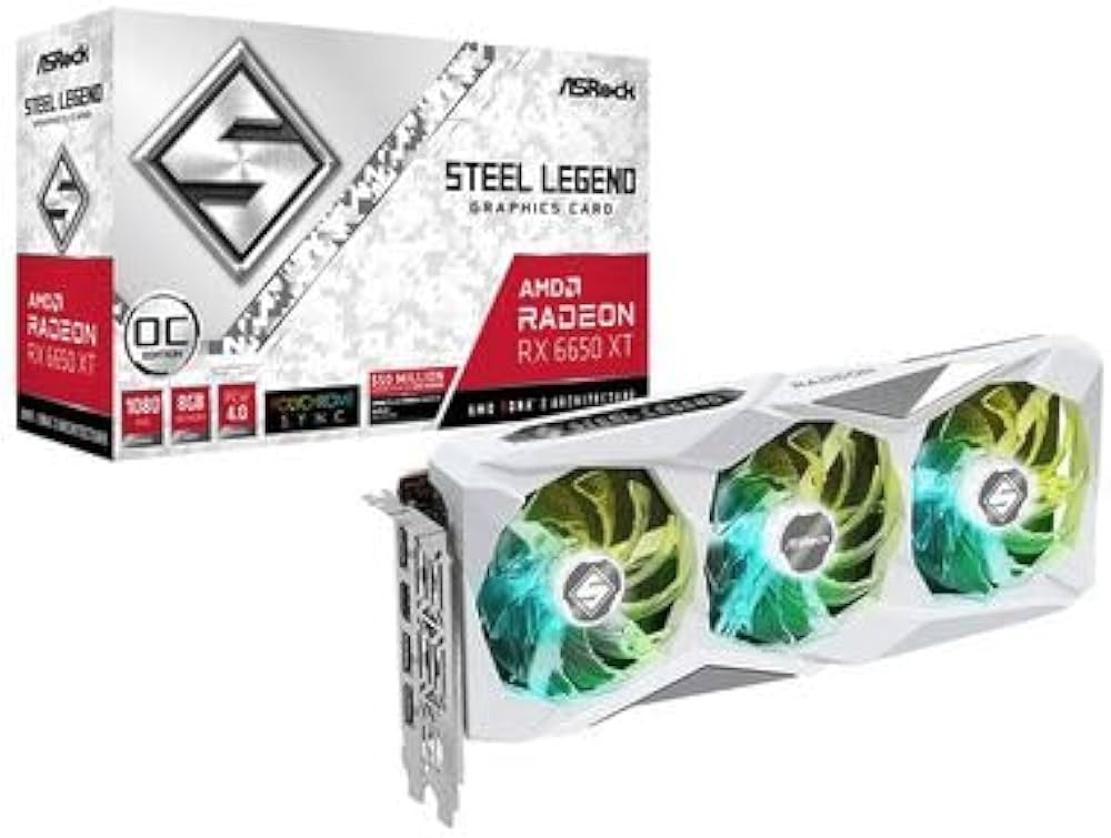 Amazon | ASRock Radeon RX 6650 XT Steel Legend 8GB OC (RX6650XT SL