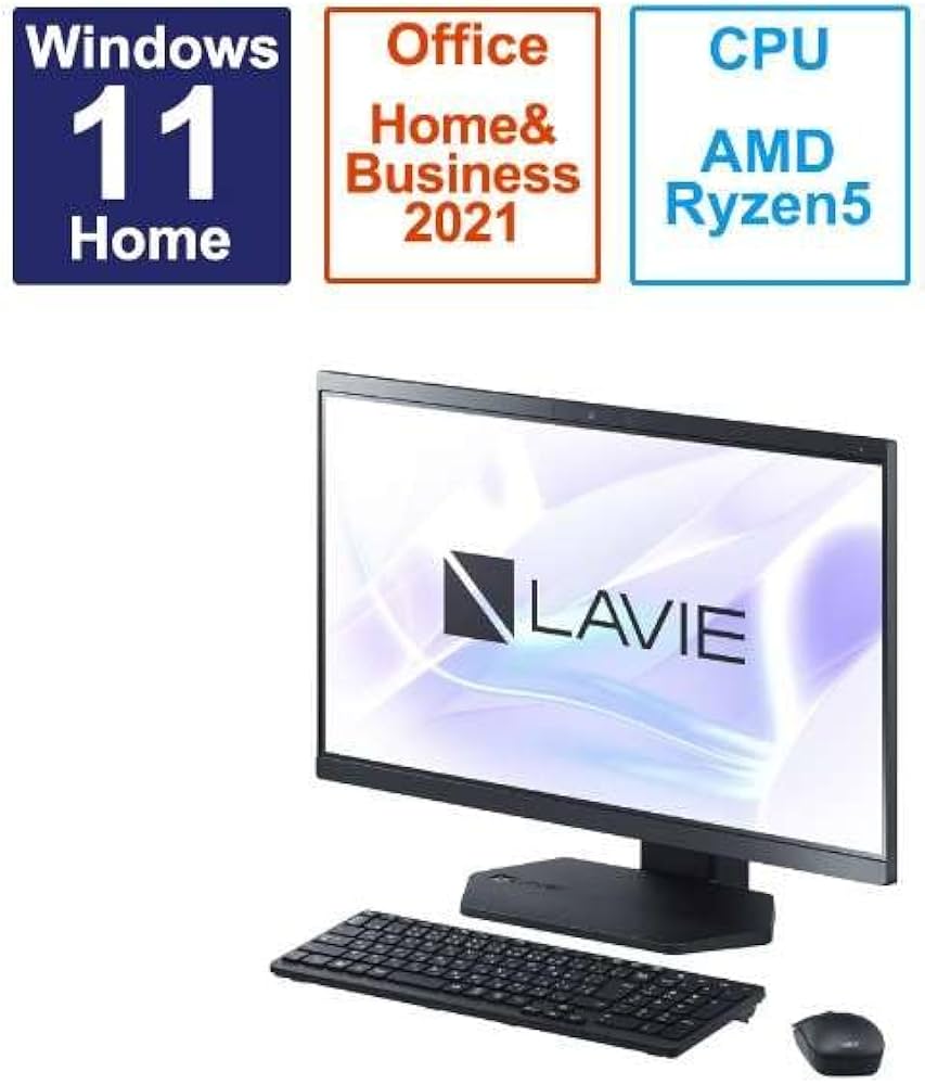 Amazon.co.jp: デスクトップパソコン ファインブラック 23.8型 NEC PC