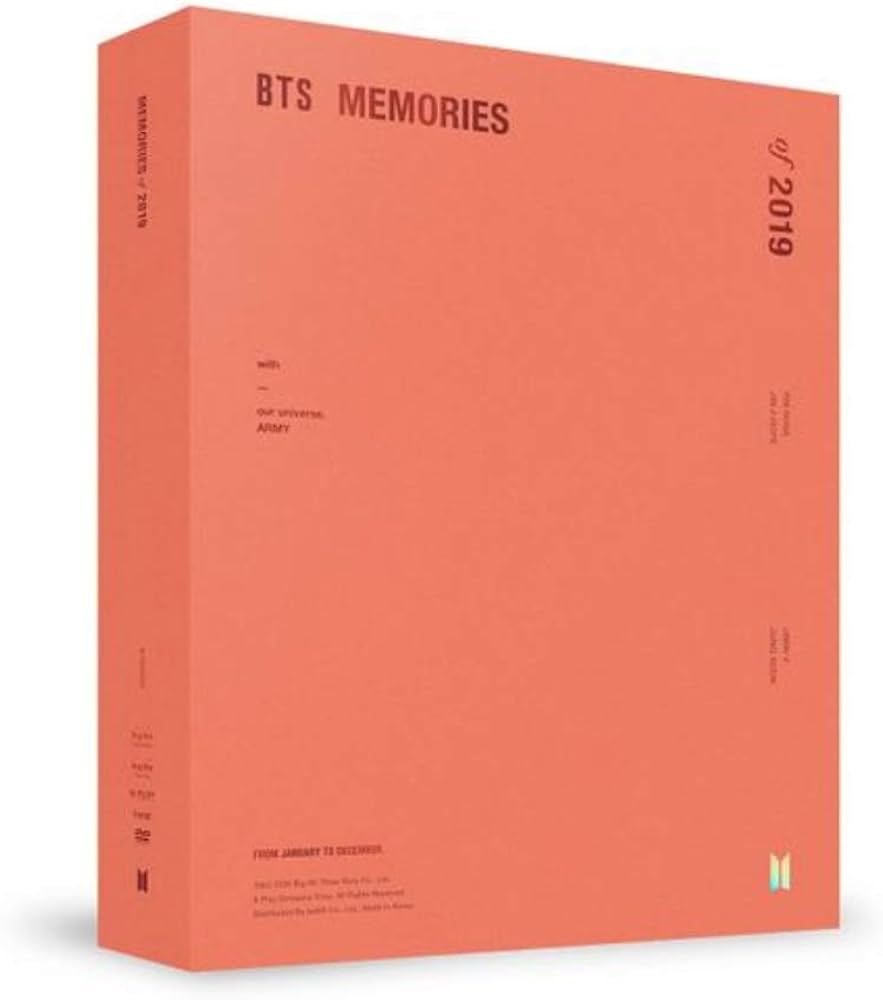 BTS Memories of 2019 (6 DVD Set/Region Free) (incl. 4 x 6 7pc