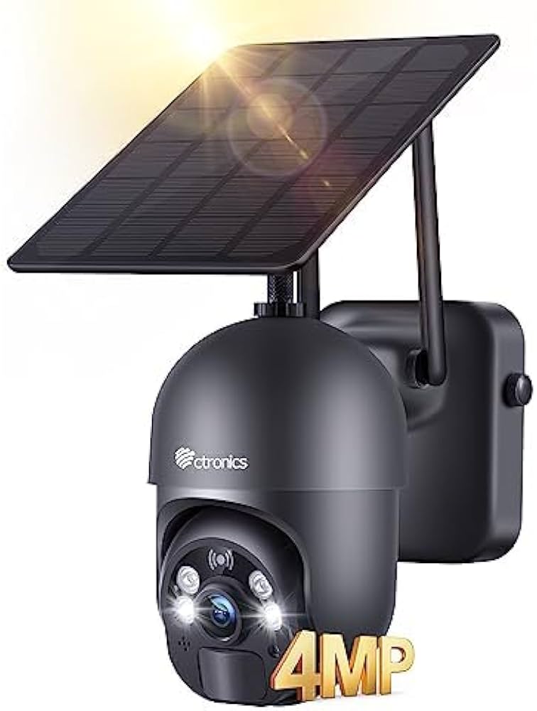 Amazon.co.jp: [ PC対応 ] Ctronics 防犯カメラ 屋外 ソーラー ナイト