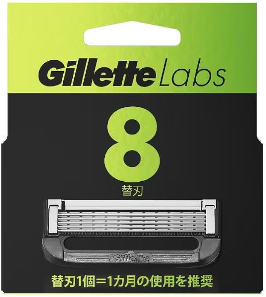 Amazon.co.jp: Gillette Labs ジレットラボ 角質除去バー搭載 替刃 8個