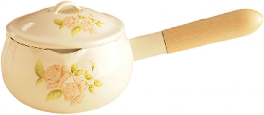 Amazon | イマン ダイアナローズ 小魔女の片手鍋 ホーロー ミルクパン