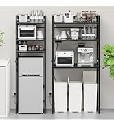 Amazon.co.jp: TKUIN ゴミ箱上ラック 冷蔵庫上ラック 【幅50～80cm伸縮