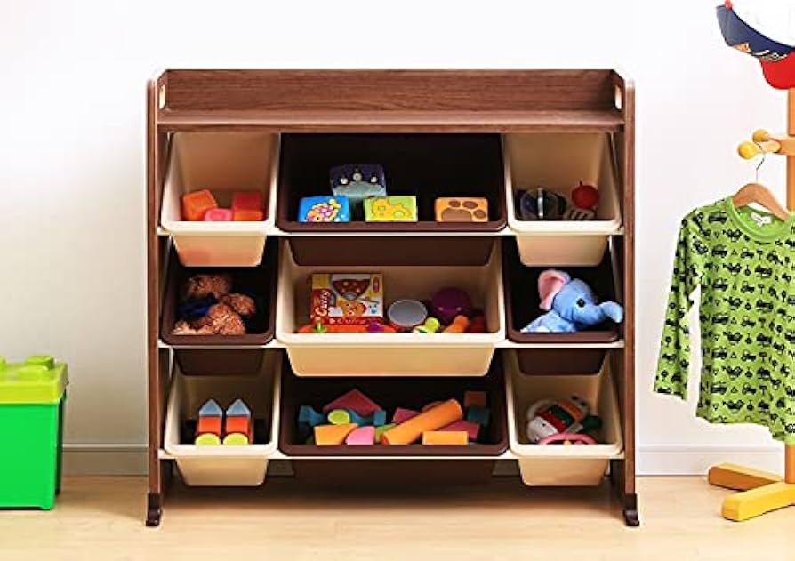 Amazon.co.jp: おもちゃ 収納 ラック 棚 収納 天板付き 幅86 トイ