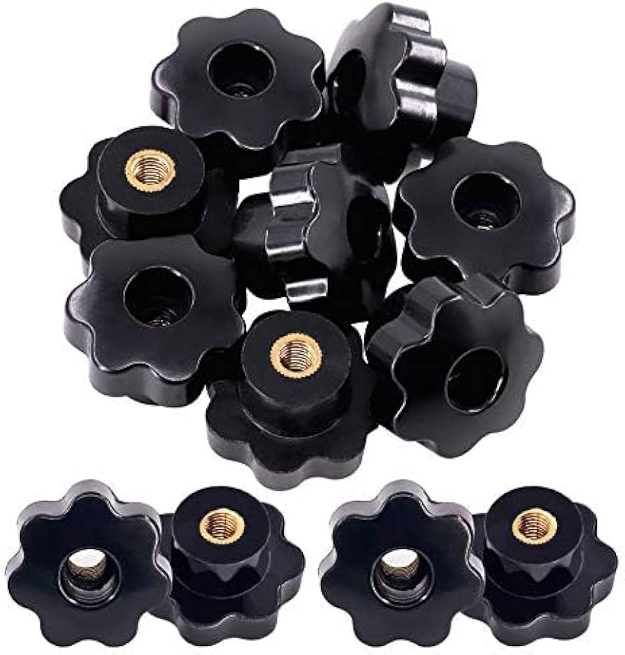 Amazon.com: Mardatt 15Pcs M8 Star Knob Clamping Handle Nut Through