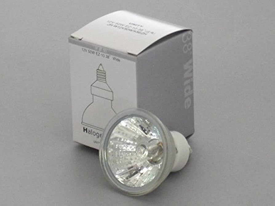 Amazon | ユニティ ハロゲン電球 JR12V50W 径50mm EZ10 広角 ダイクロ