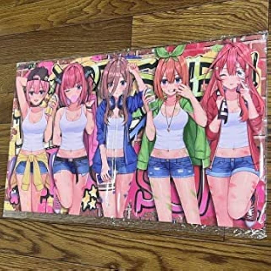 Amazon.co.jp: 五等分の花嫁 集合 ペンキ セルゲーム プレイマット