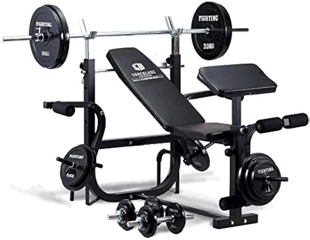 FIGHTING トレーニングベンチとウエイトセット 大阪引き取り限定