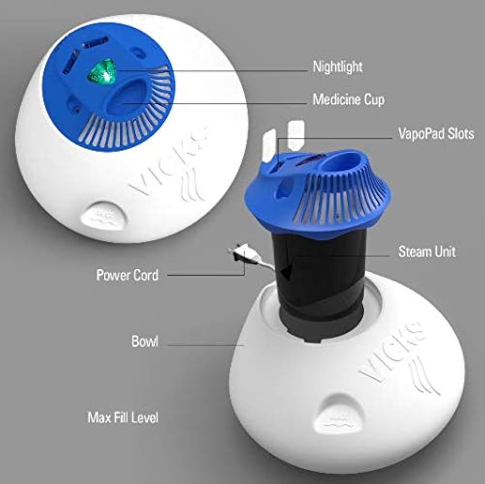 Amazon.co.jp: Vicks V150SGN ホワイトブルー ウォームスチーム 1.5