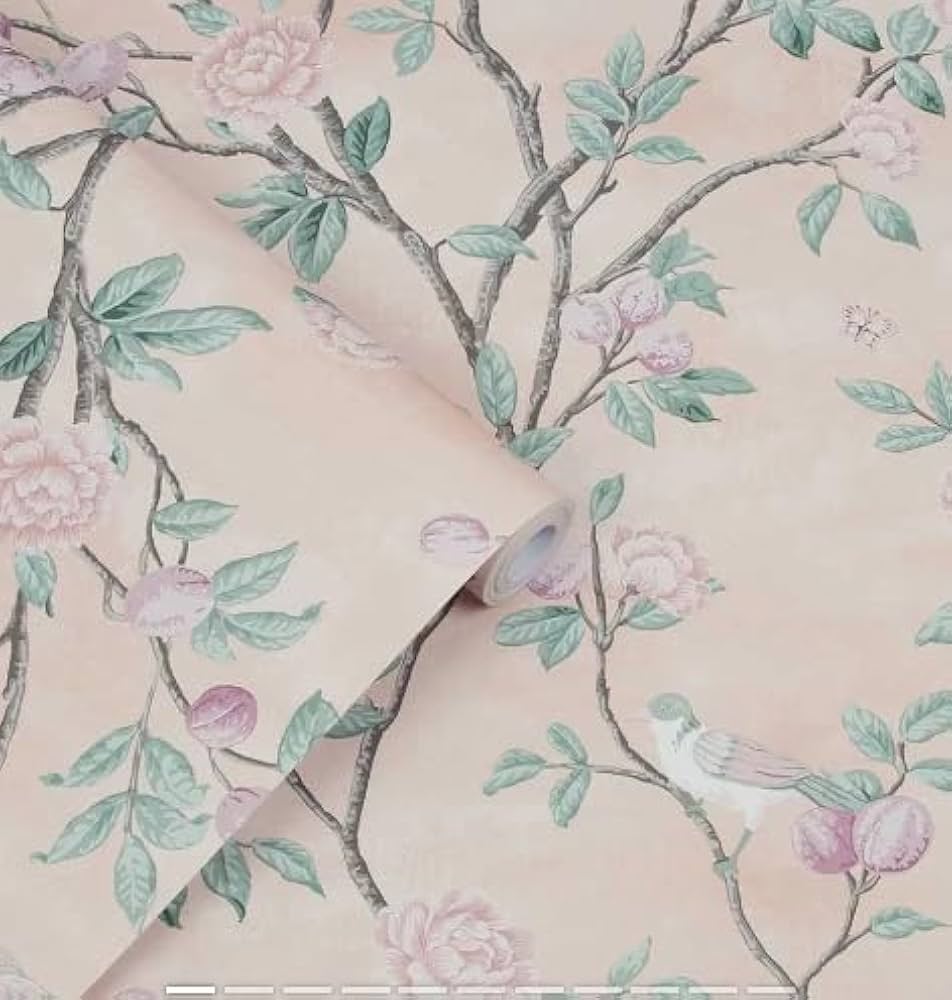 Amazon | 海外直輸入 壁紙 クロス 花柄 輸入壁紙 ローラアシュレイ 10m