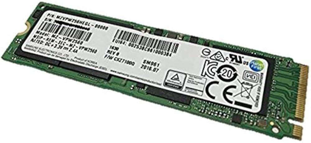 Amazon | Samsung SM961 MZVPW256HEGL-00000 NVMe版 M.2 SSD バルク品