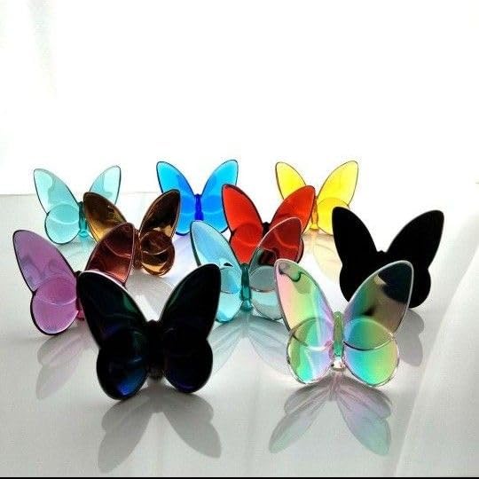 Amazon.co.jp: バカラ ラッキー バタフライ パピヨン Baccarat 置物 蝶