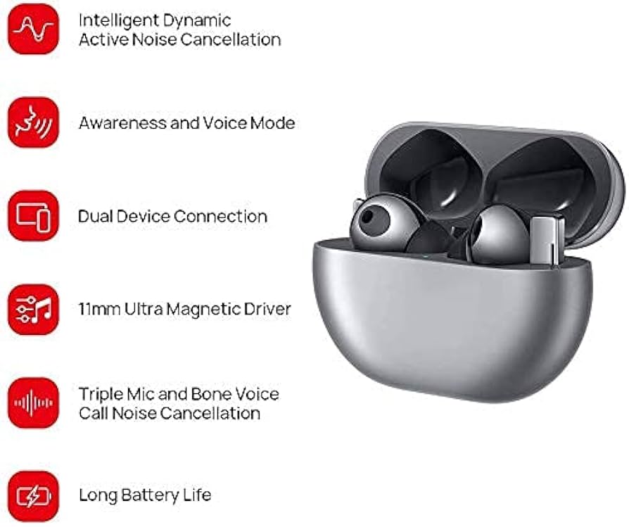 Amazon.co.jp: HUAWEI FreeBuds Pro/シルバーフロスト/Bluetooth