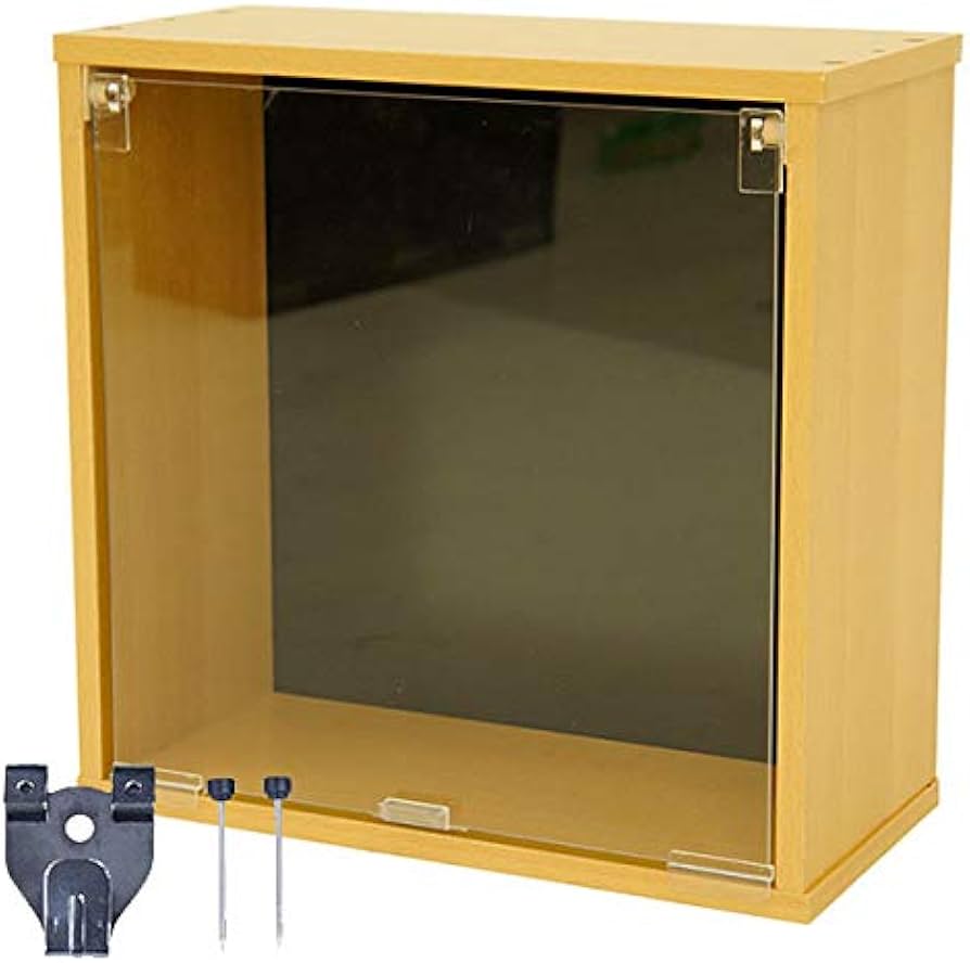 Amazon｜キューブボックスα ハーフ 壁にお気に入りを飾る 壁掛け