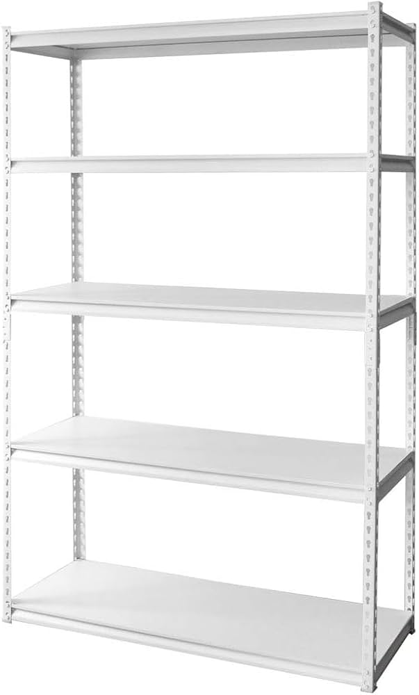 Amazon｜ラック スチールラック メタルラック 幅120cm 5段 ホワイト 幅